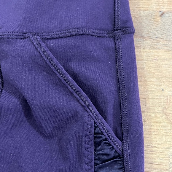Lululemon Practice Daily Deep Purple Full Leggings Size 4 - Picture 10 of 12